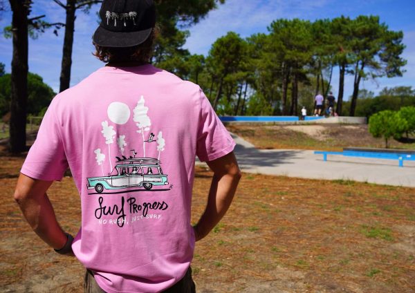 T-shirt Surf Progress Bubble Pink