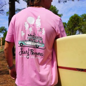T-shirt Surf Progress Bubble Pink