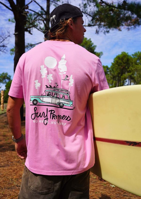 T-shirt Surf Progress Bubble Pink