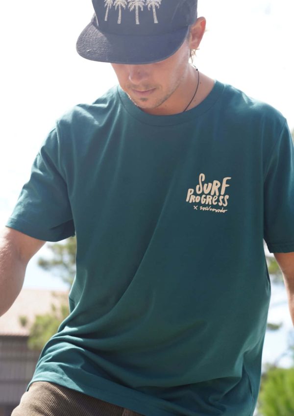 T-shirt Surf Progress Glazed Green