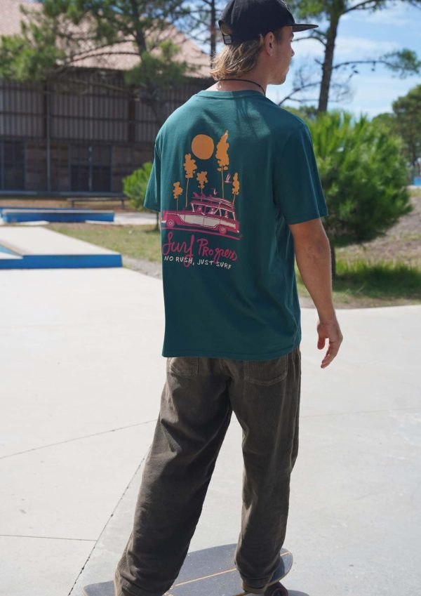 T-shirt Surf Progress Glazed Green