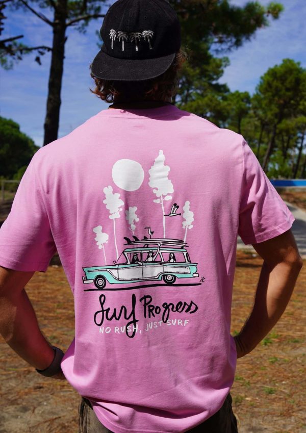 T-shirt Surf Progress Bubble Pink