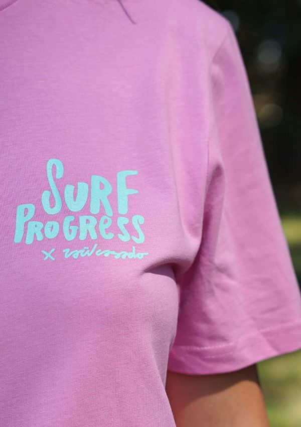 T-shirt Surf Progress Bubble Pink