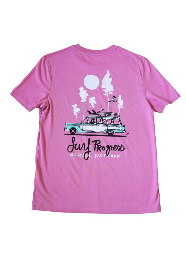 T-shirt Surf Progress Bubble Pink