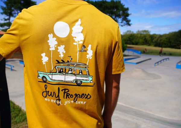 T-shirt Surf Progress Ochre