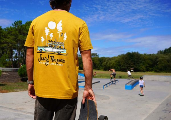 T-shirt Surf Progress Ochre
