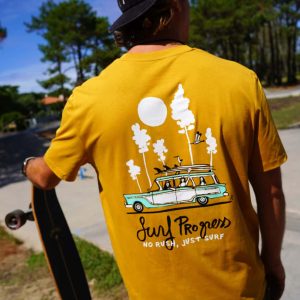 T-shirt Surf Progress Ochre