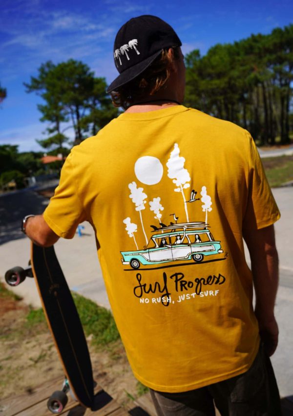 T-shirt Surf Progress Ochre